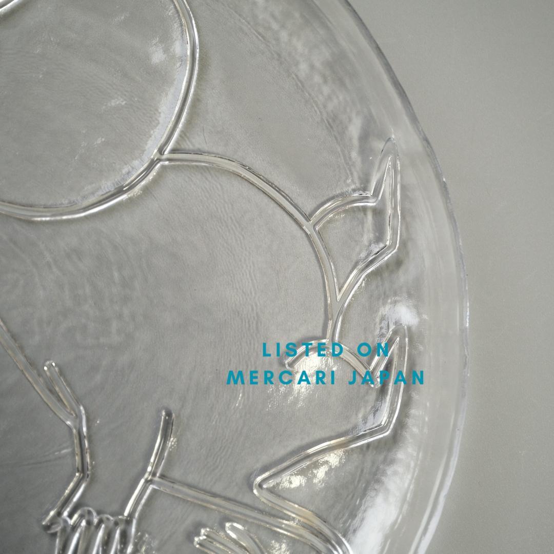 ムーミンガラスプレート 26cm フィンランド muurla ハンドメイド