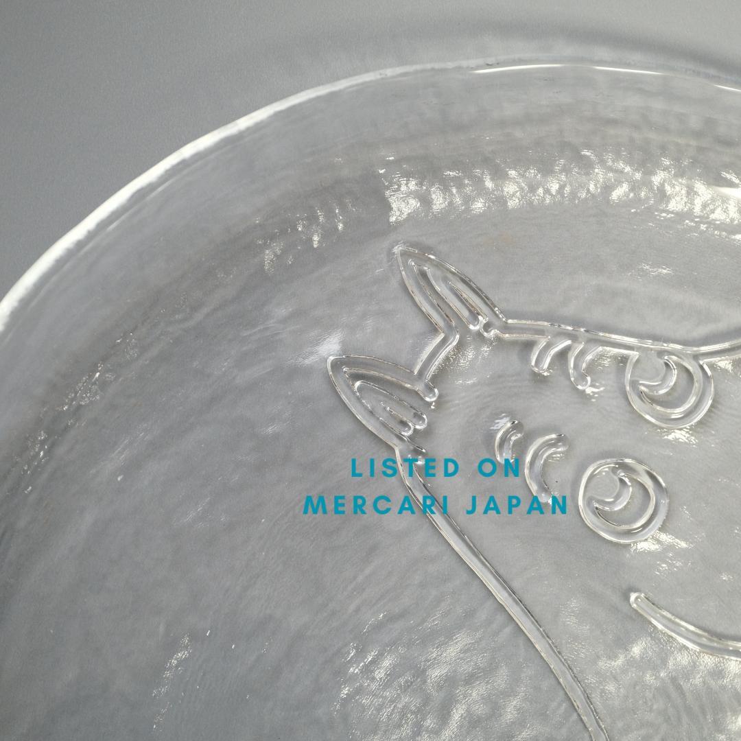 ムーミンガラスプレート 26cm フィンランド muurla ハンドメイド