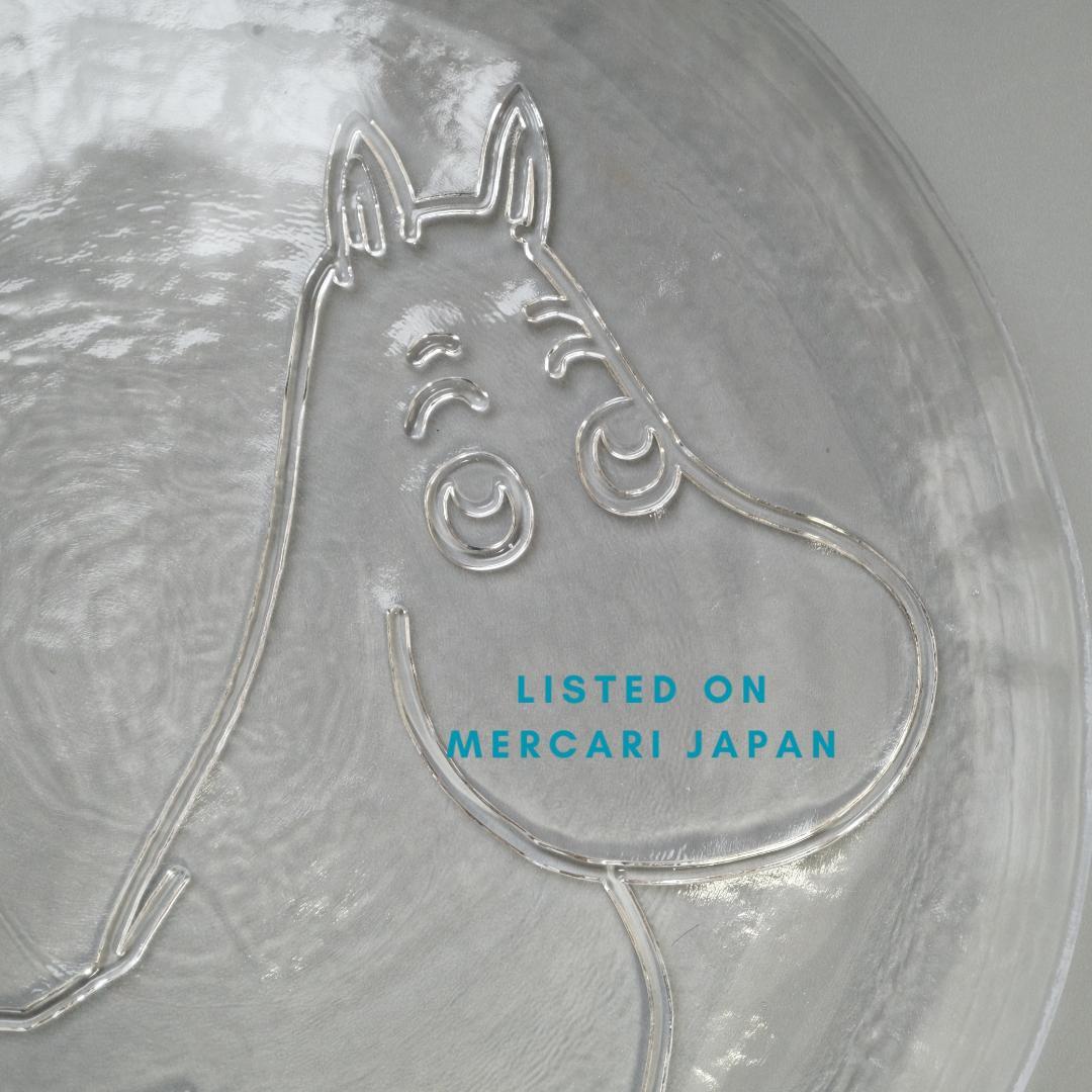 ムーミンガラスプレート 26cm フィンランド muurla ハンドメイド