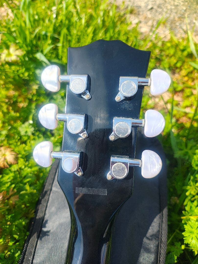 美品 Headway HJ-35/BLK ピアノブラック PU付エレアコ