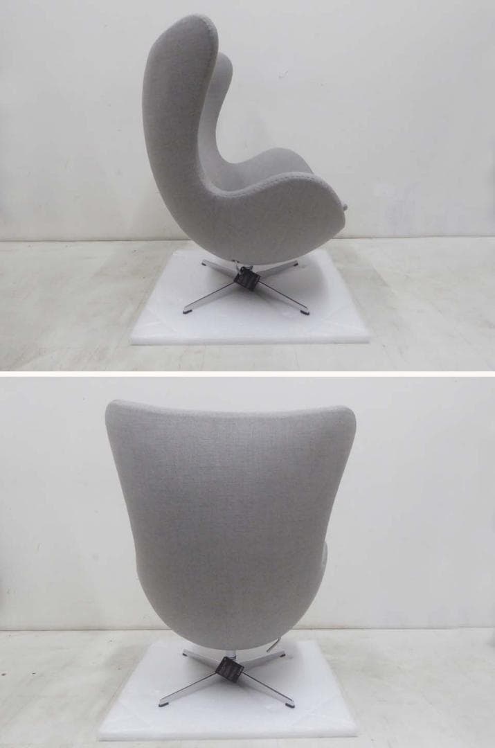 新品 正規品■フリッツハンセン■定価129万円 エッグチェア ライトグレー