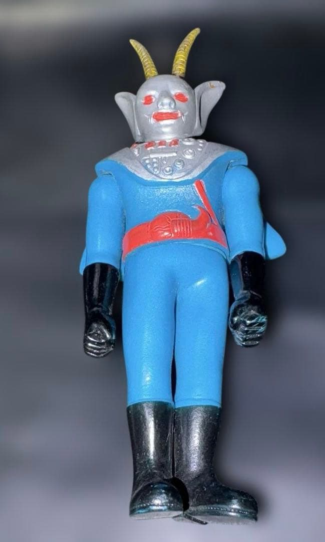 当時物特撮 ソフビアクマイザー3の敵役メザロード1975年タカトク製美品石森プロ