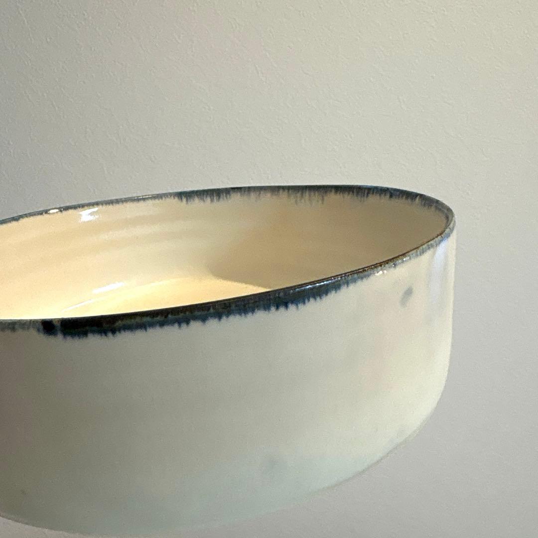 中里花子_ 器 深皿　未使用 Φ18cm× h5.5cm