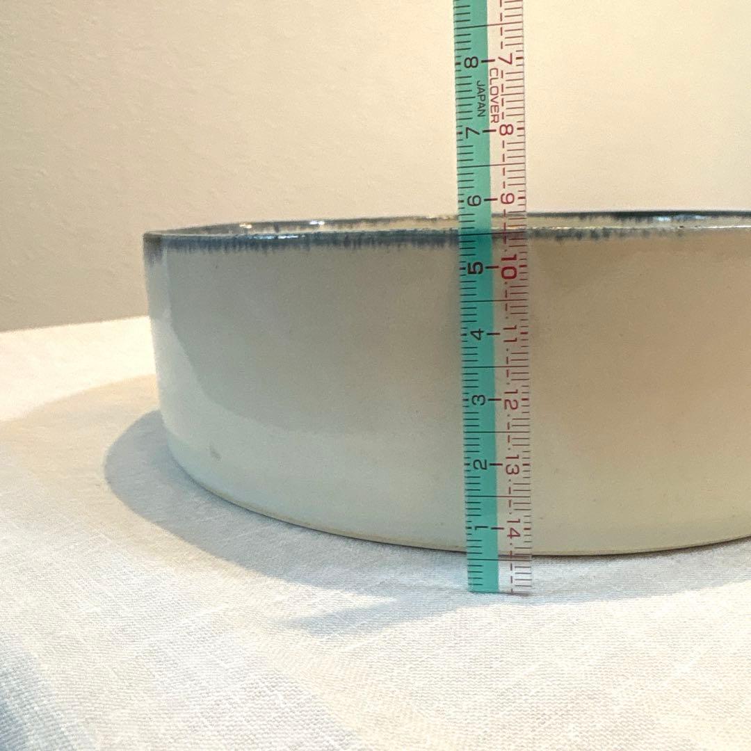 中里花子_ 器 深皿　未使用 Φ18cm× h5.5cm