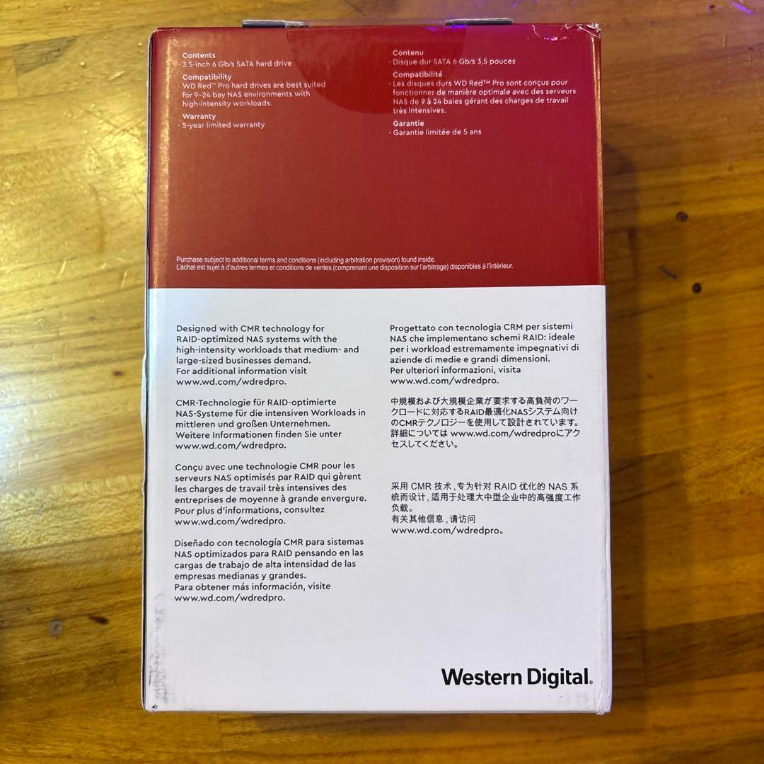 WD Red Pro 16TB HDD 3.5インチ 【並行輸入品】『未開封』