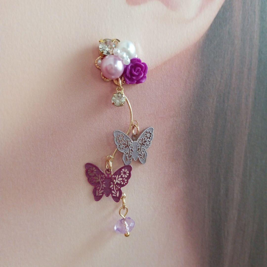 ♡ハンドメイド♡ビジューピアスorイヤリング№797