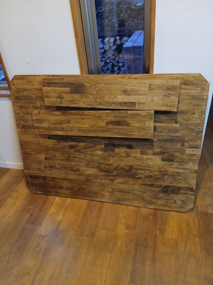 木製　ハンドメイド　オーダー　折りたたみテーブル　ワトコオイル