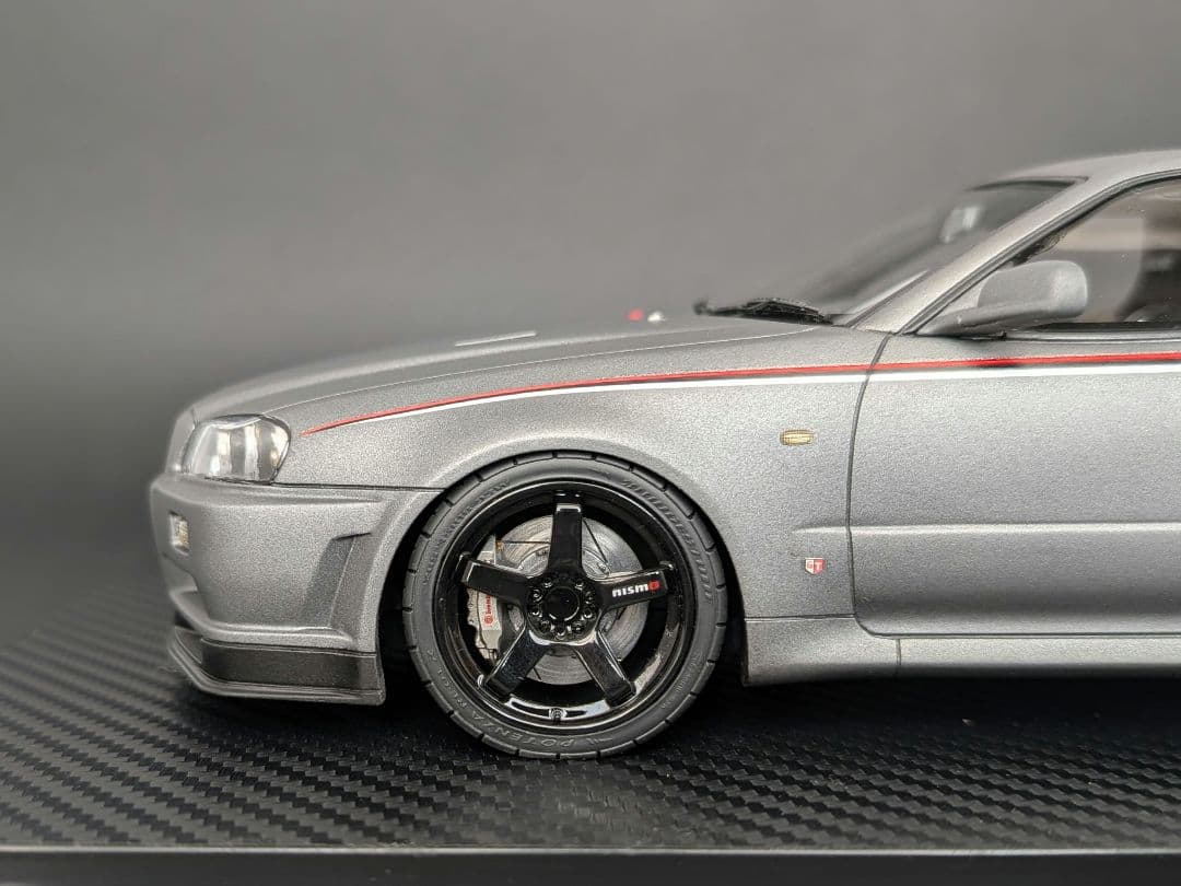 イグニッションモデル 1/18 GT-R BNR34 V-specⅡ グレー