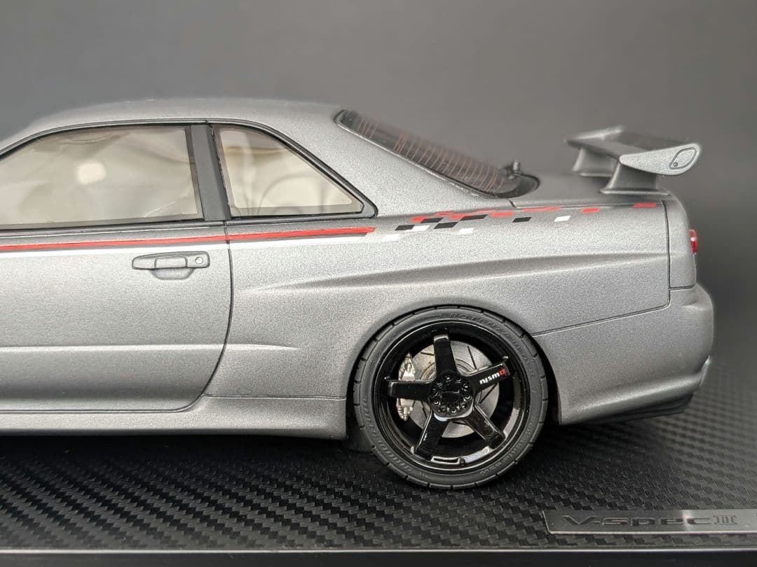 イグニッションモデル 1/18 GT-R BNR34 V-specⅡ グレー