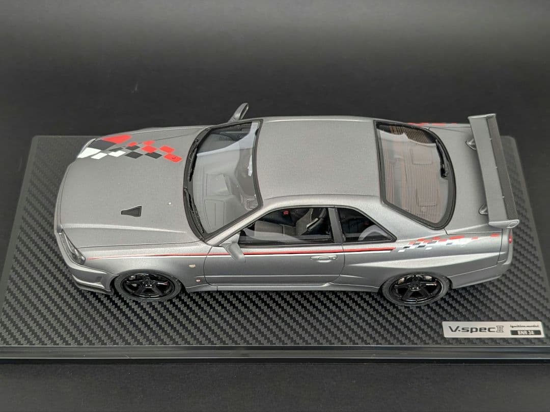 イグニッションモデル 1/18 GT-R BNR34 V-specⅡ グレー