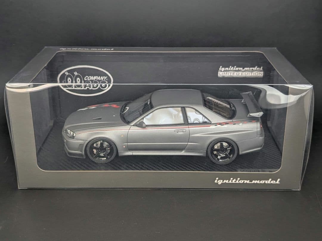 イグニッションモデル 1/18 GT-R BNR34 V-specⅡ グレー