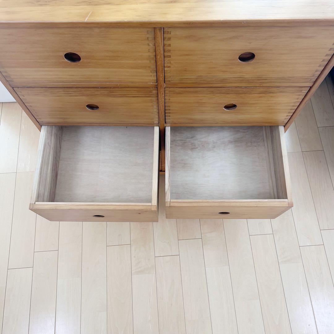 アンティーク　桐　ミドルチェスト　ロッキング工法　アポセカリー 9杯 幅80蟻組