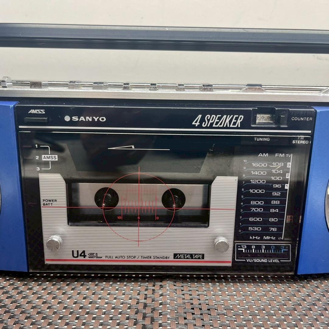 K◆SANYO サンヨー MR-U4SL FM/AM ステレオラジオカセット