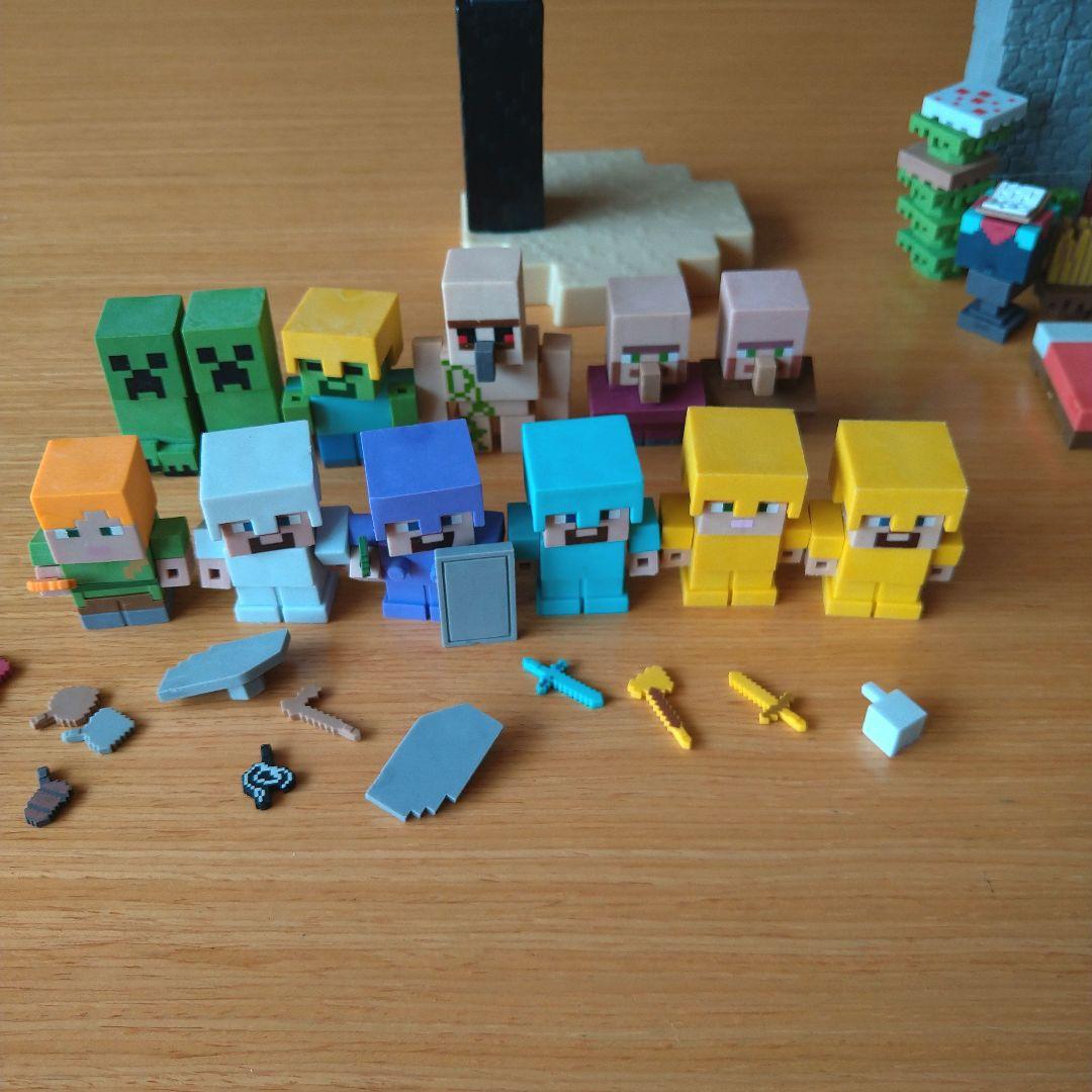 マインクラフト フィギュア セット　アクションフィギア　ラバーフィギア