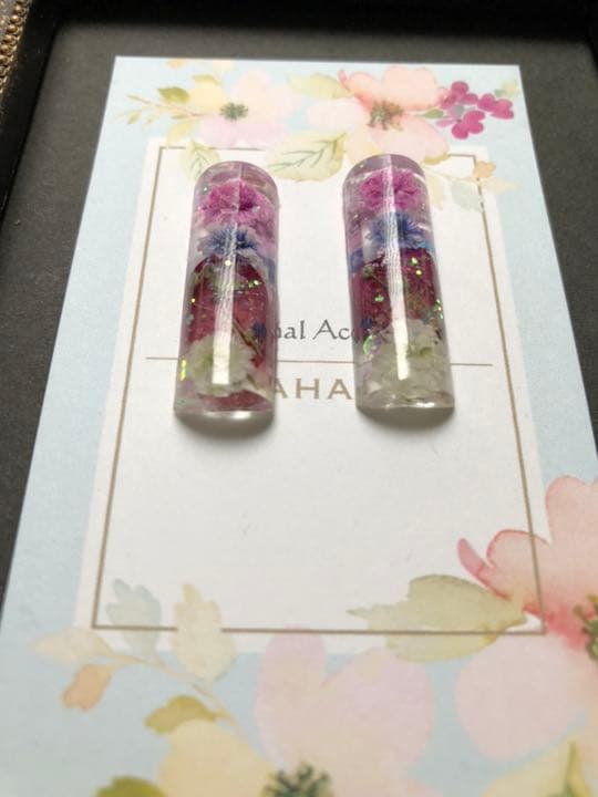 みんしゃん専用♡ハーバリウム風  ピンク系 ピアス イヤリング