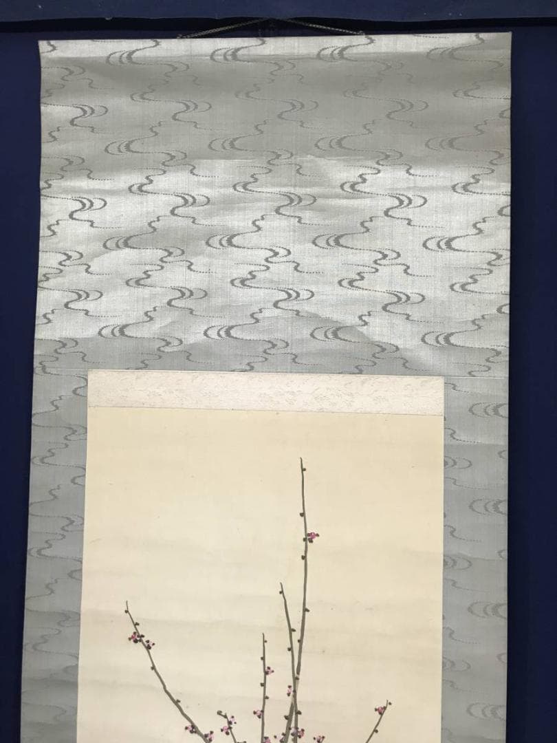 作者不詳/紅梅雀図/掛軸/名家伝来/AC-54