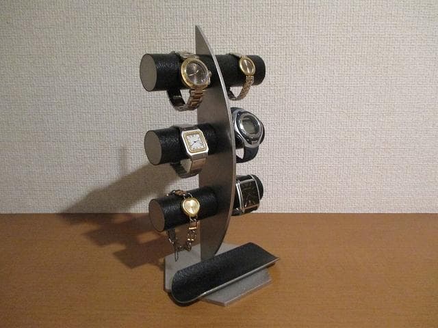 腕時計スタンド　 6本掛け腕時計スタンド　ブラック