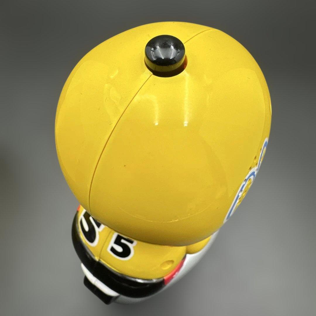 ★ 完動品 ケイリンマン 目覚まし時計 打鐘 箱付 黄色 5 ★