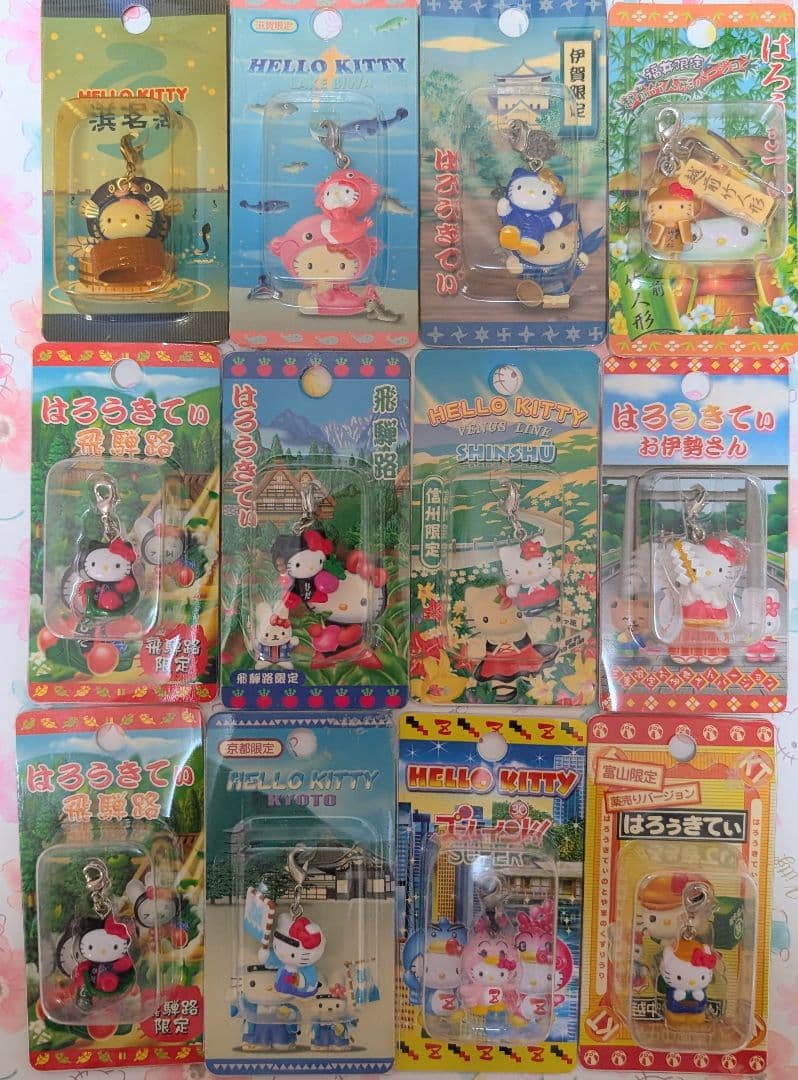 ハローキティ　ご当地キティ　ストラップ　87個おまとめ（原宿ロリータ他）