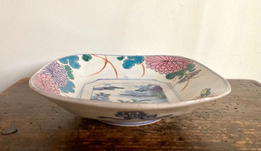 b 稀少　古伊万里　色絵　皿　骨董　アンティーク