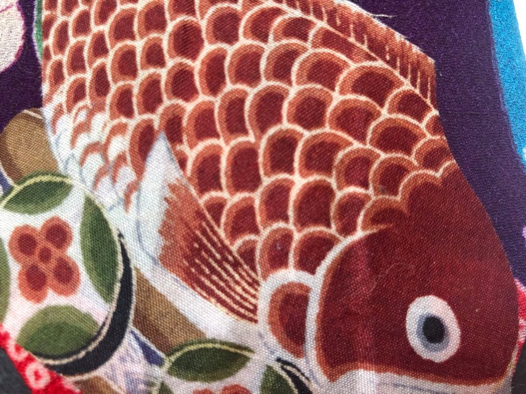 一閑張り　一閑張りバック　大正縮緬　犬張子　狛犬　正絹古布　古布　少し大きめ