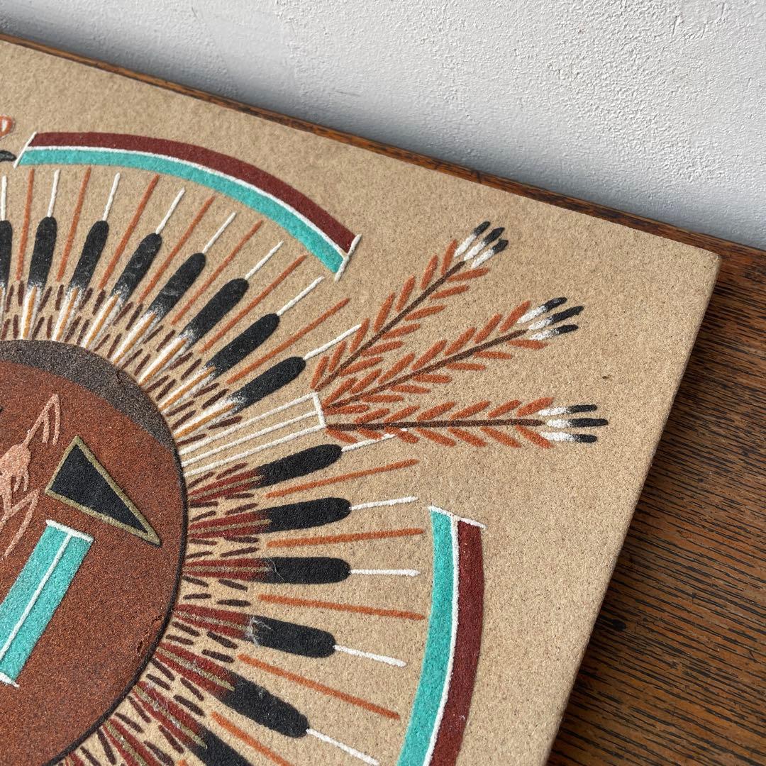 ネイティブアメリカン サンドアート 砂絵 ナバホ族 精霊 サンフェイス