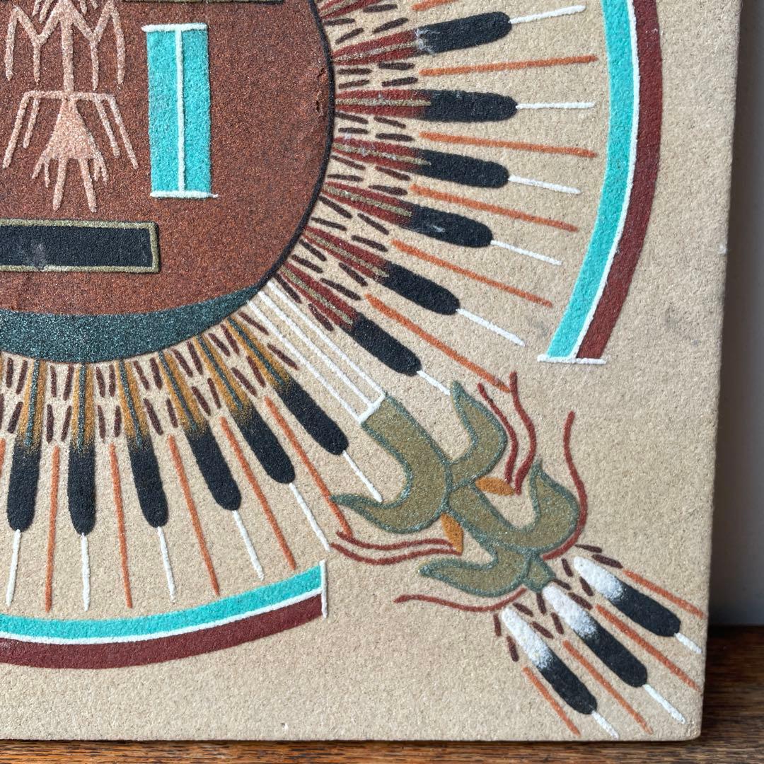 ネイティブアメリカン サンドアート 砂絵 ナバホ族 精霊 サンフェイス