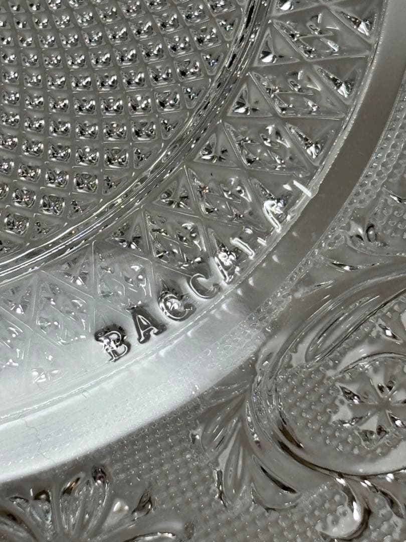 ③ Baccarat バカラ　アラベスク　プレート　20cm 皿