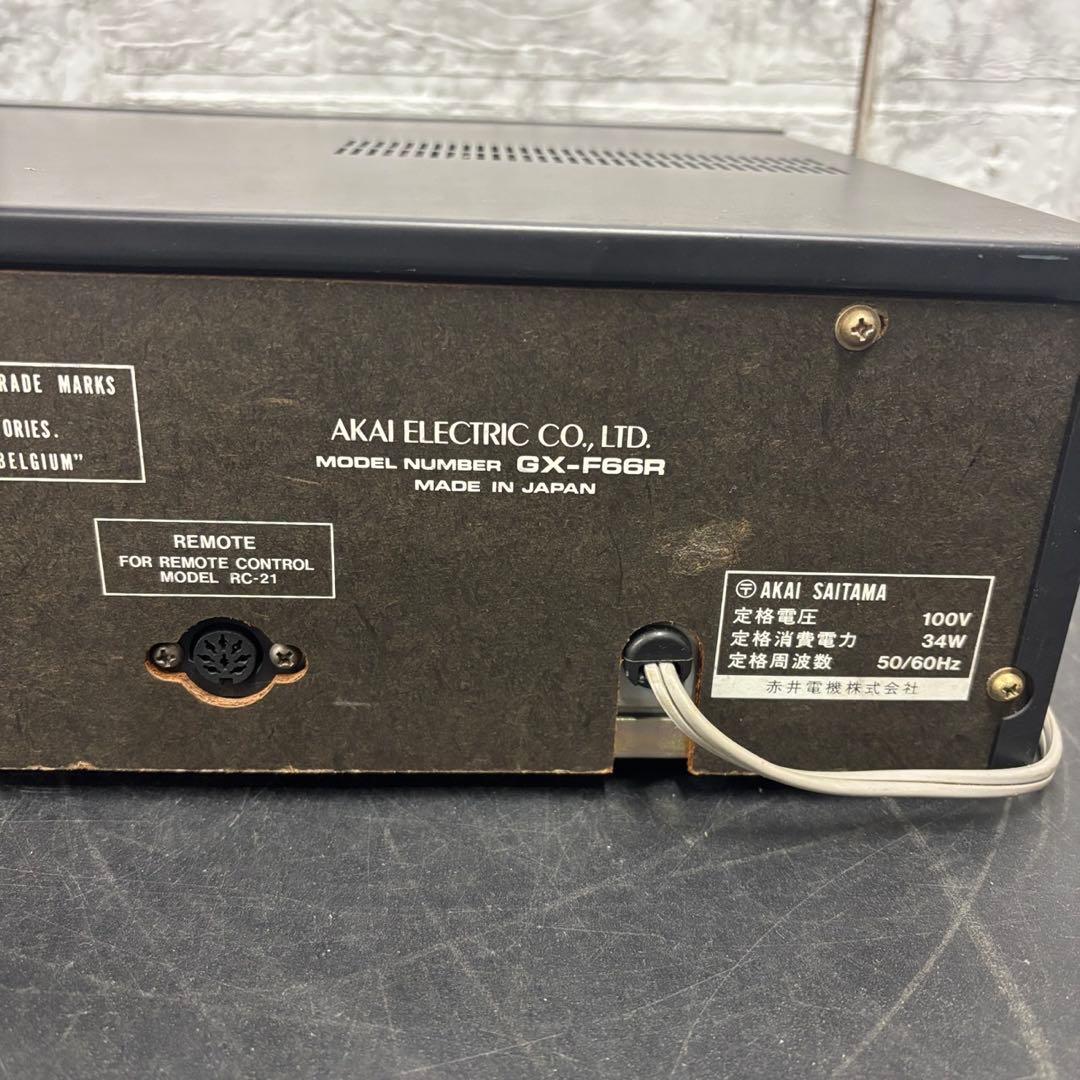 156　AKAI　アカイ　GX-F66R　オートリバースカセットデッキ　送料無料
