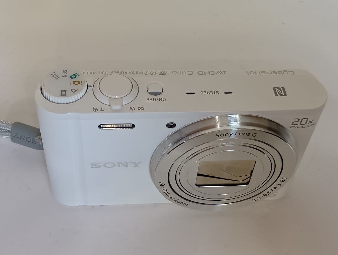 完動美品 SONY ソニー CYBER-SHOT DSC-WX350 ホワイト