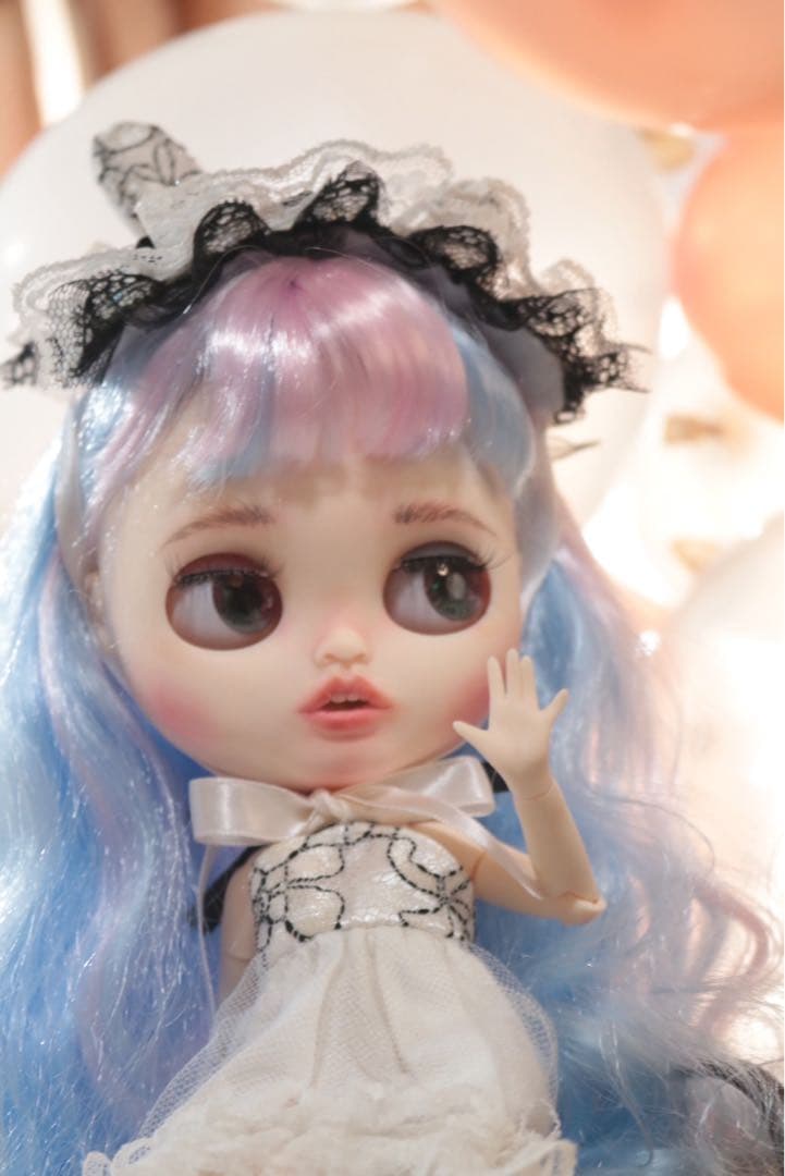 ゆめかわ　ユニコーン　カスタムドール　アイシー　ブライスサイズ