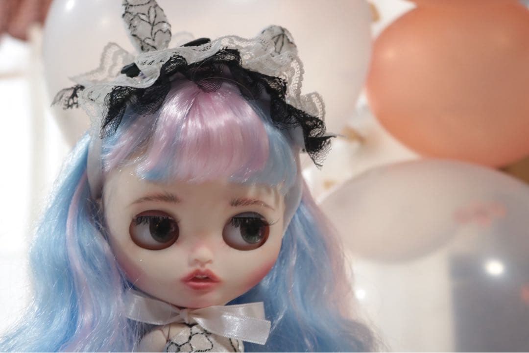 ゆめかわ　ユニコーン　カスタムドール　アイシー　ブライスサイズ