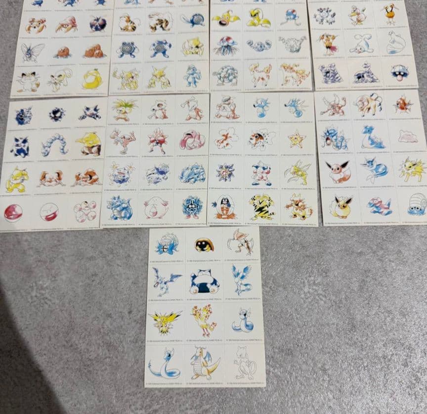 ポケットモンスター Pokemon ポケモン 150匹集める本 全150匹シール