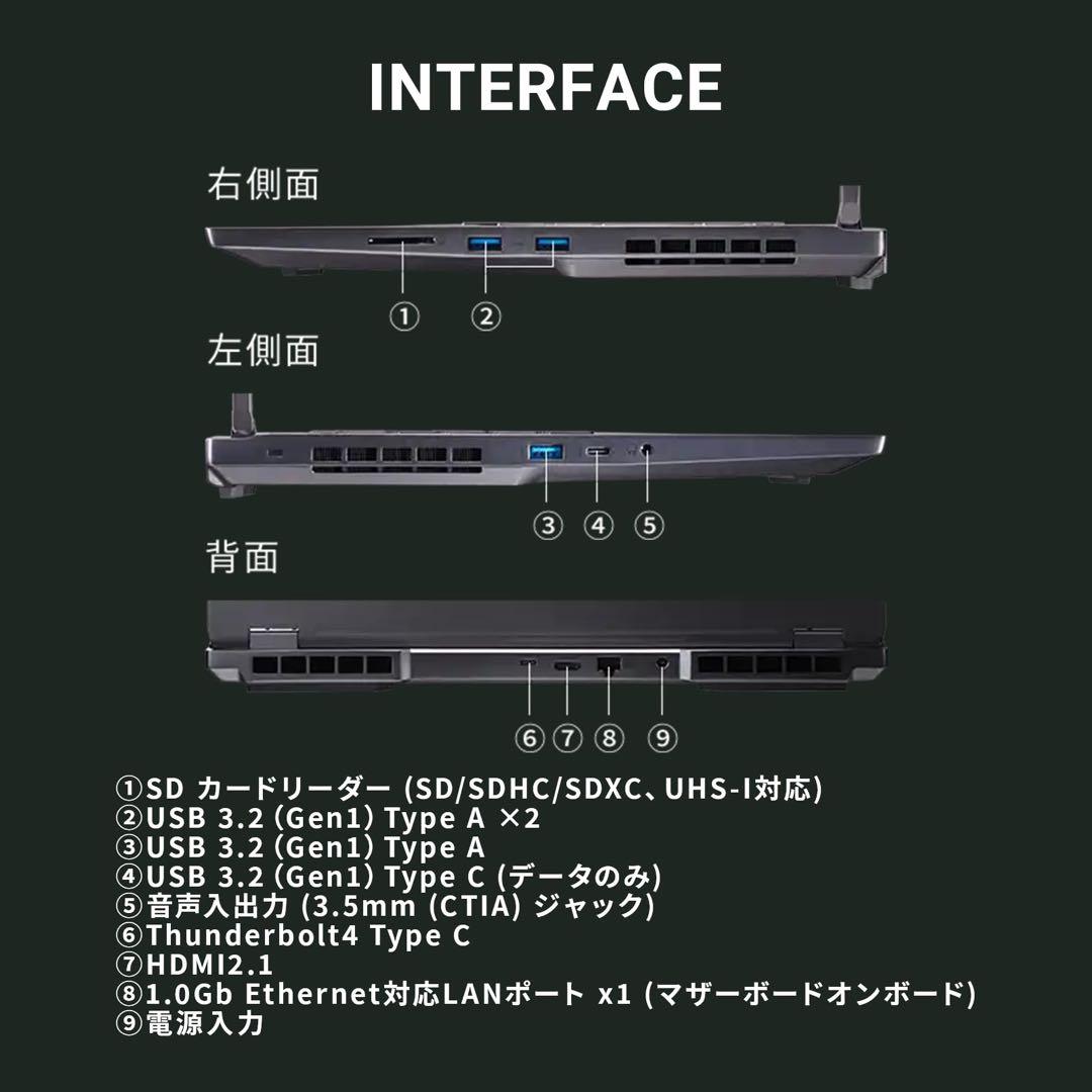 新品 ガレリア ゲーミングノートPC GALLERIA ZL9C-R47-6B