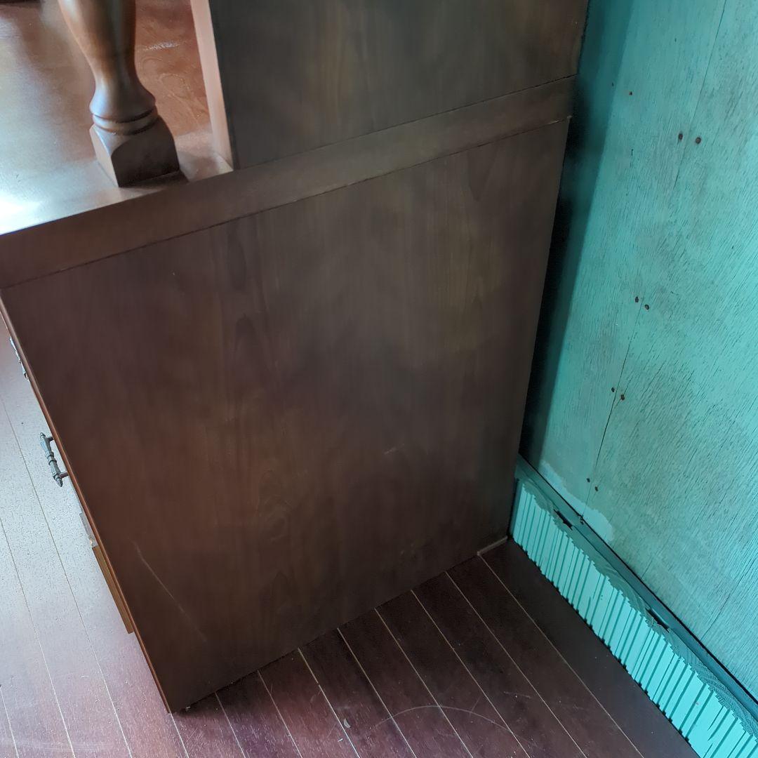 上下分割可 木製 ガラスキャビネット 高さ スリム 食器棚 コレクションケース