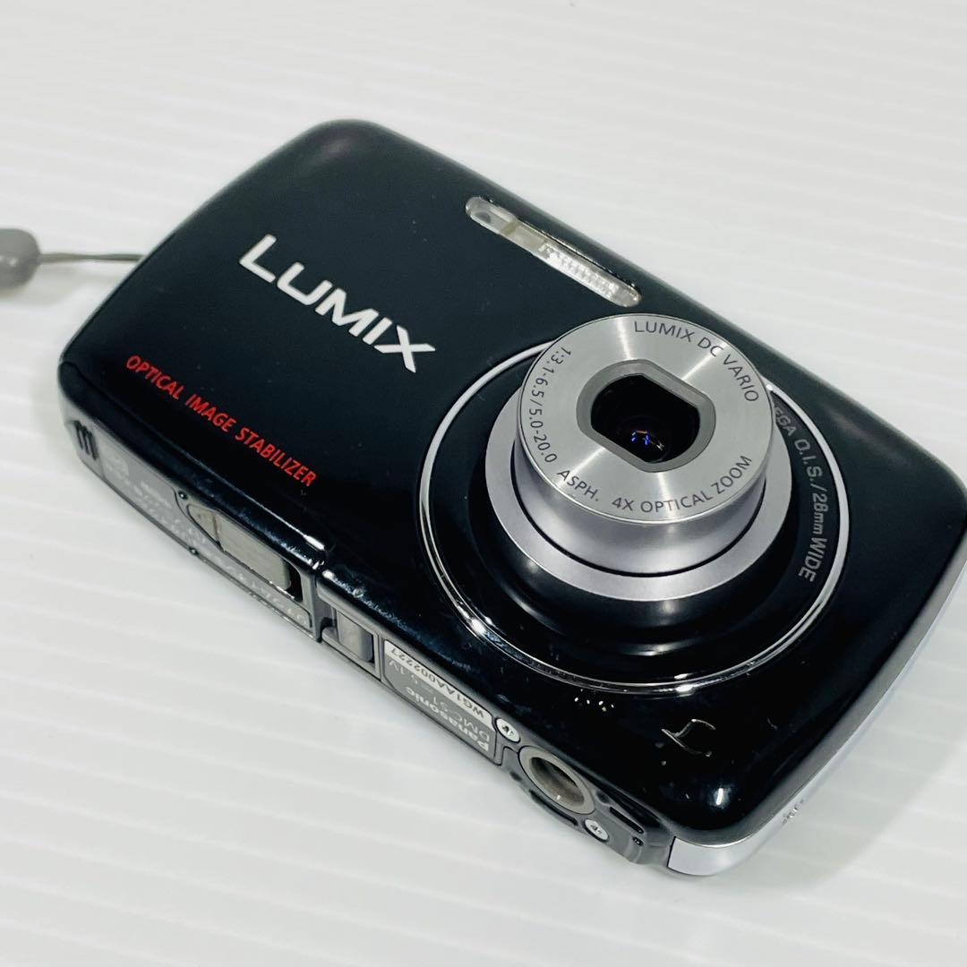 LUMIX DMC-S1ブラック デジカメ 充電器 パナソニック ルミックス