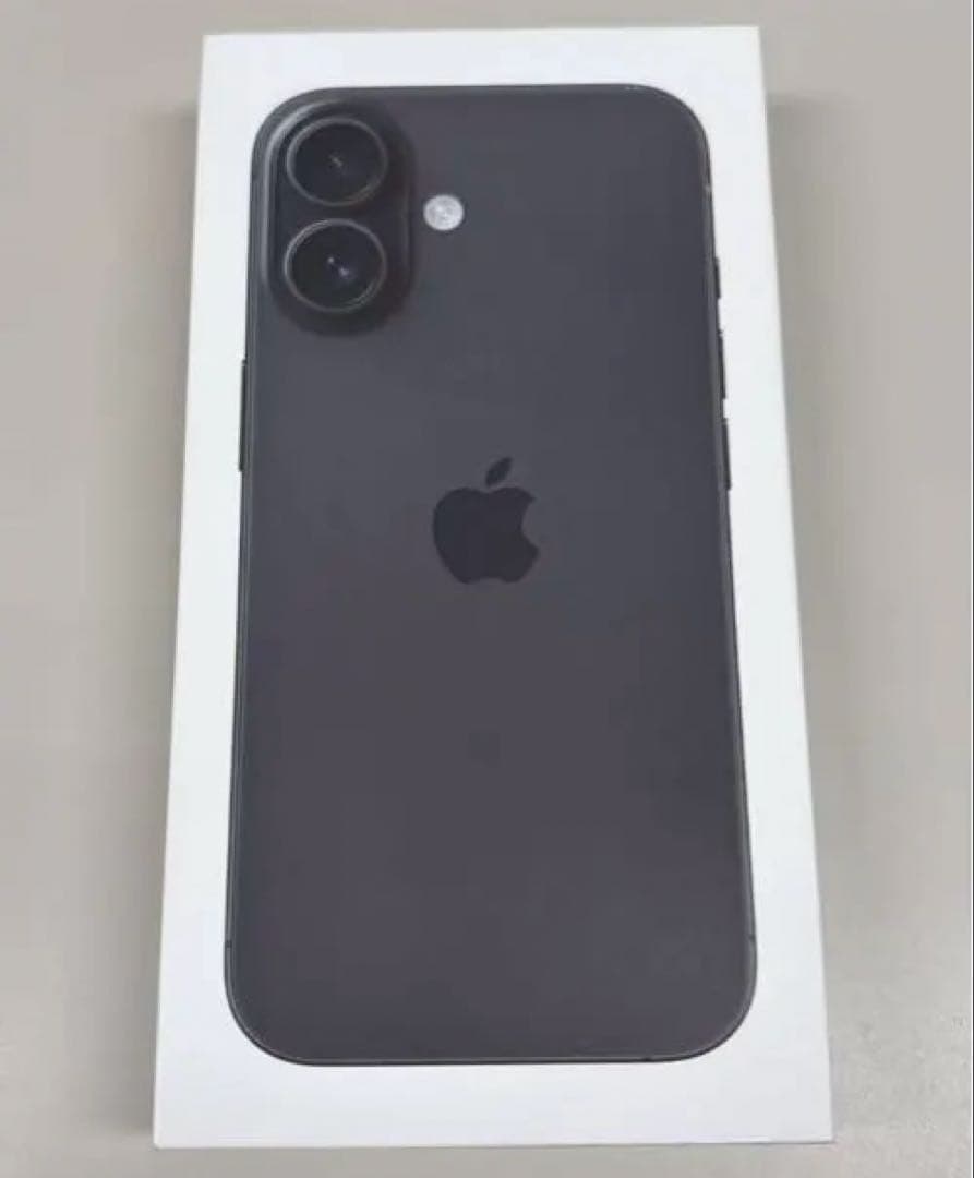 iPhone16ブラック超美品バッテリー100%箱ガラスフィルム付スマホカバー付