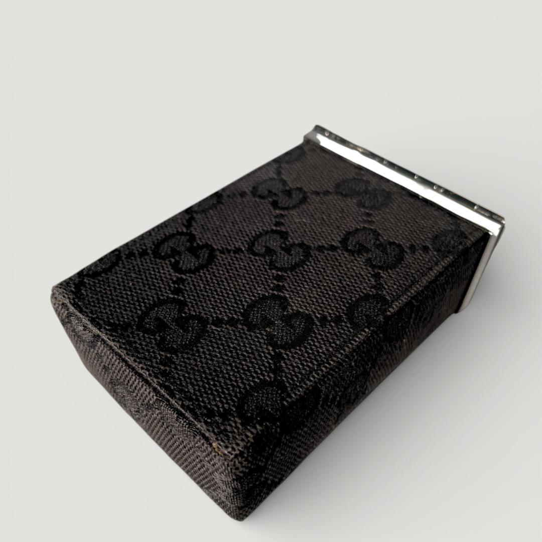 GUCCI グッチ GGキャンバス&メタル シガレットケース 希少ヴィンテージ