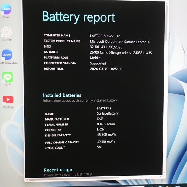 Windowsノート本体 surface laptop 4 Corei7 RAM16 Office2024