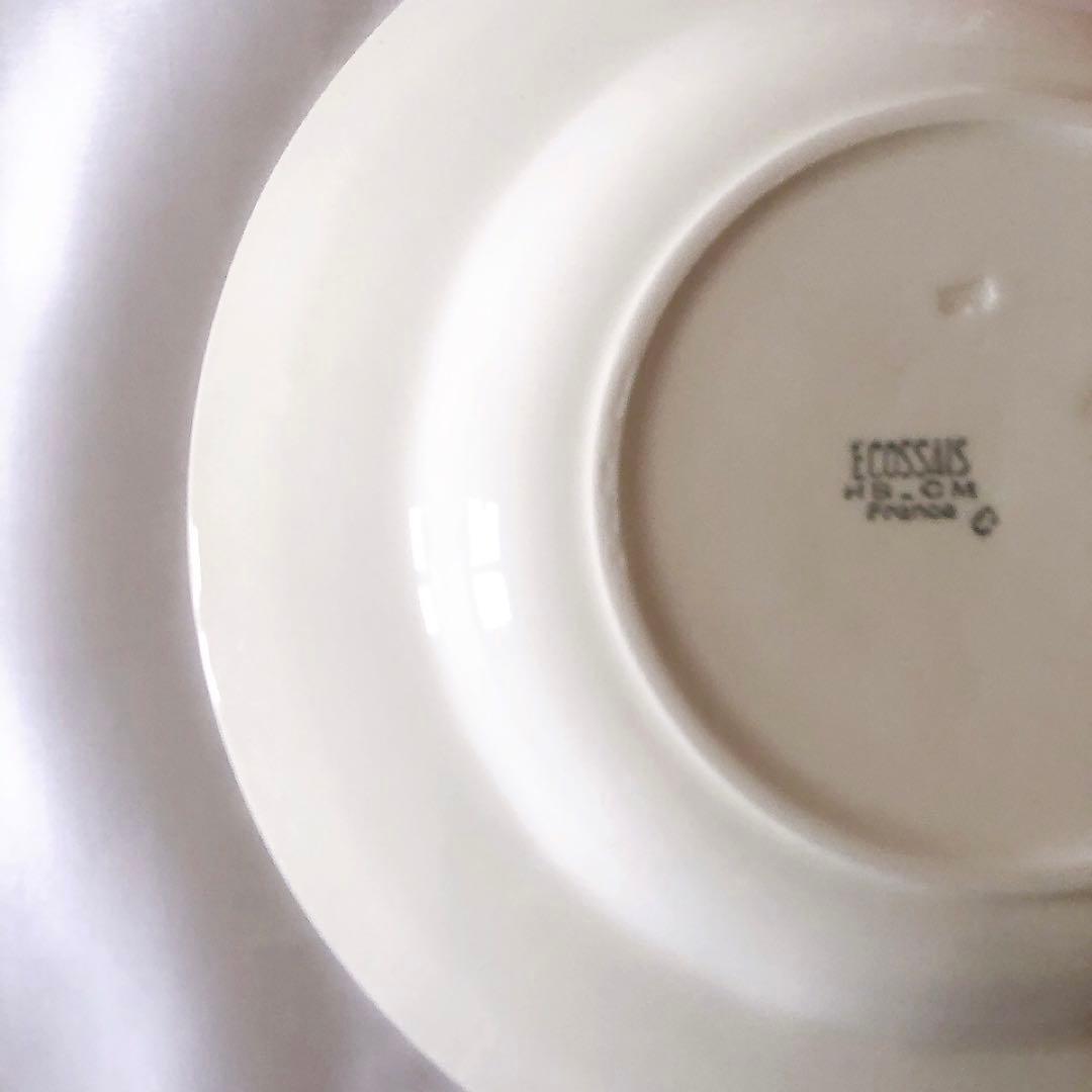 クレイユエモントロー HBCM スーププレート　A フランスアンティーク食器