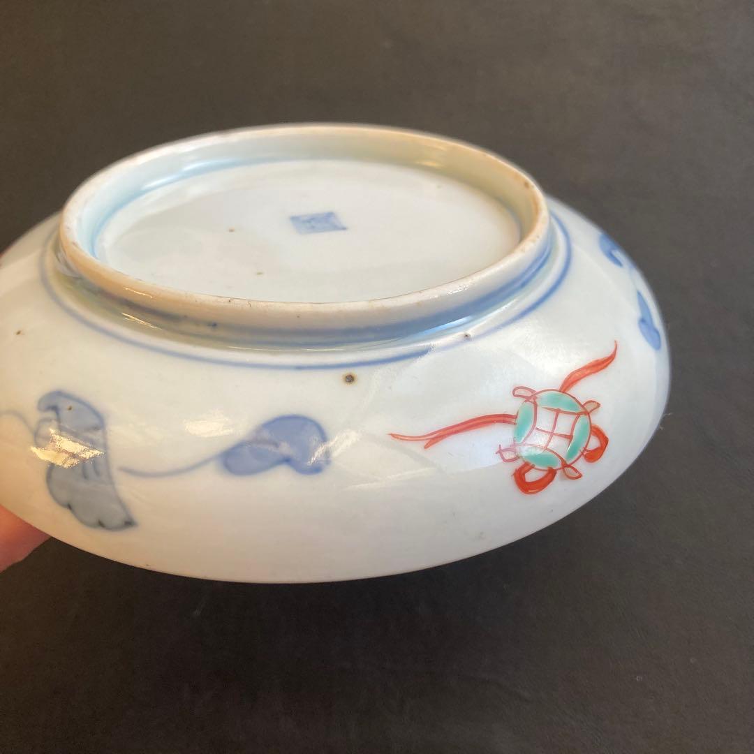 色絵鶉陰陽文皿　第一陶器、柿右衛門や古伊万里や天王窯、九谷焼や大聖寺伊万里好きに