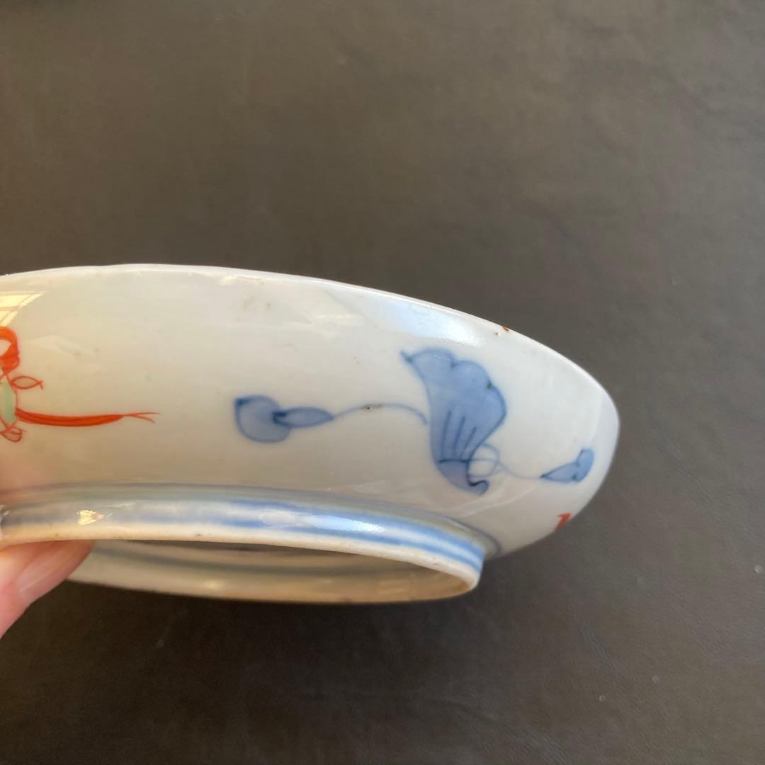 色絵鶉陰陽文皿　第一陶器、柿右衛門や古伊万里や天王窯、九谷焼や大聖寺伊万里好きに