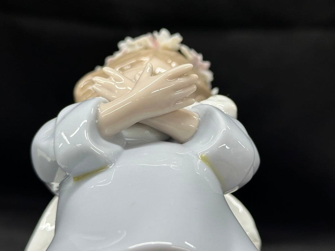 【美品】LLADRO リヤドロ　フィギュリン　天使の宝物　天使　兎　ウサギ