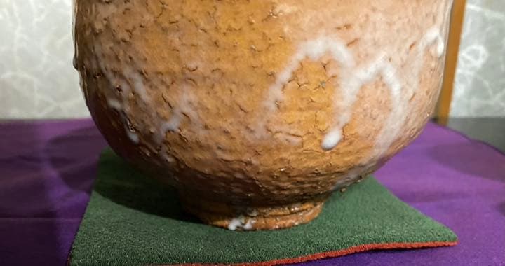 お値下げ　萩焼　大鵬山 大井戸茶碗琵琶色　椿窯 大鵬山作