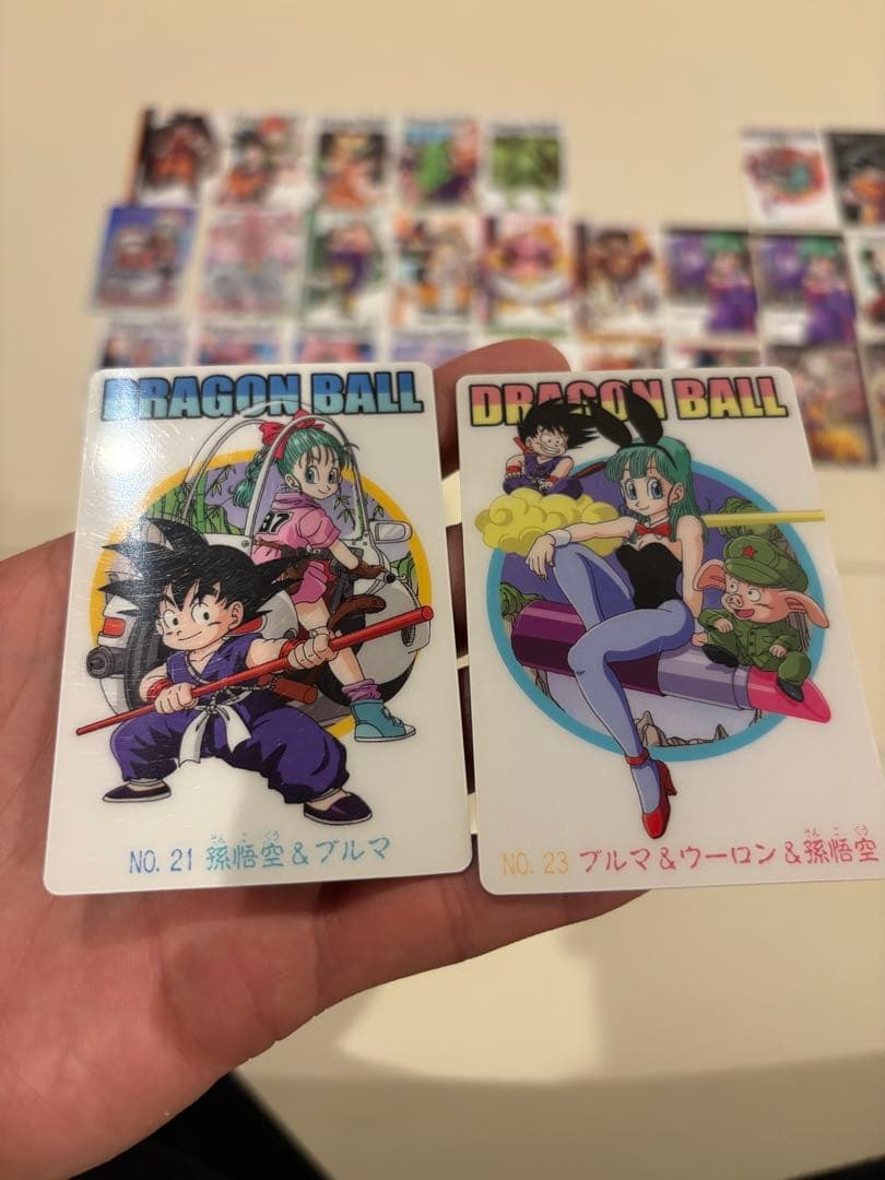 ドラゴンボール　グミ　カード　ブルマ他