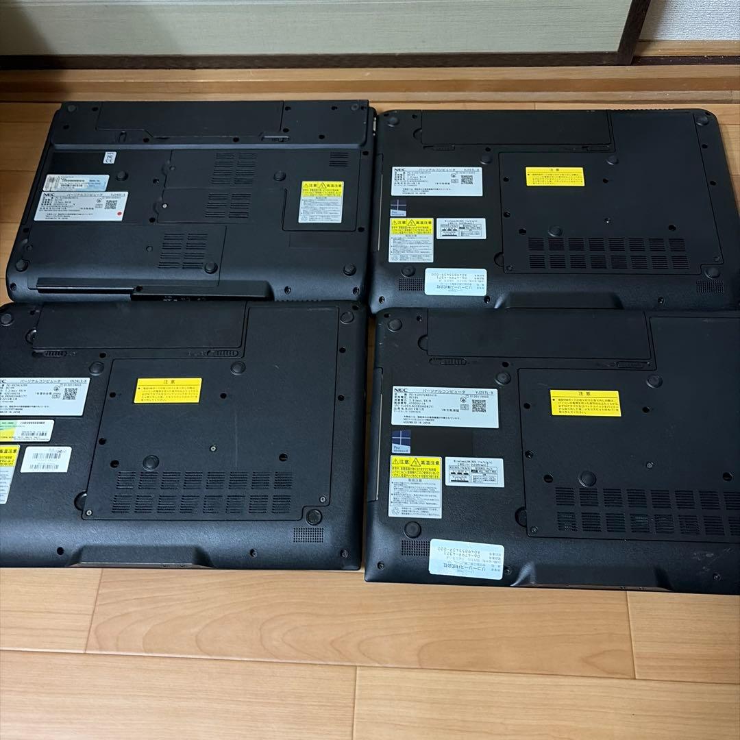 NECノート型パソコン本体 4台　ジャンク品