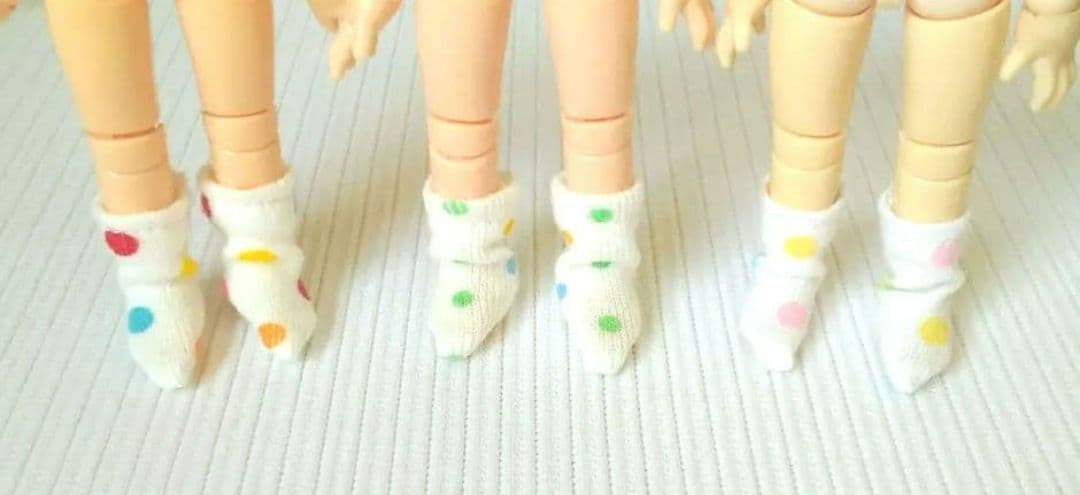 オビツ11⭐️水玉ソックス集めて見ました！可愛いんです(⁠θ⁠‿⁠θ⁠)