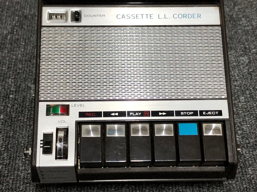 【超希少】昭和レトロ学習用テープレコーダー　SR-T118B【1970年代】