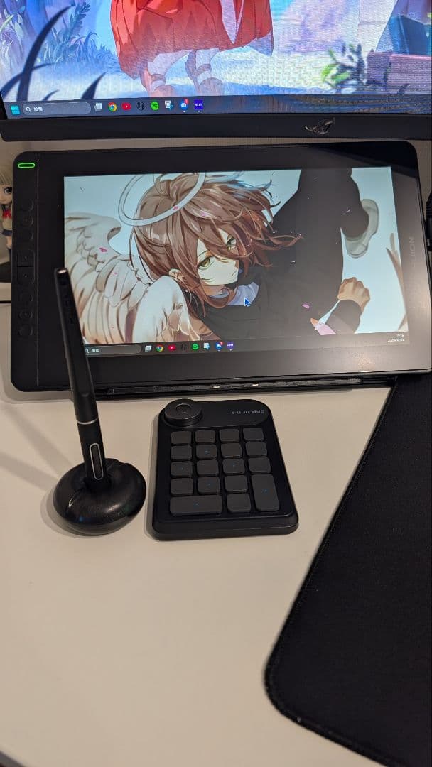 液晶ペンタブレットHUION KAMBUS 13+K20左手デバイス