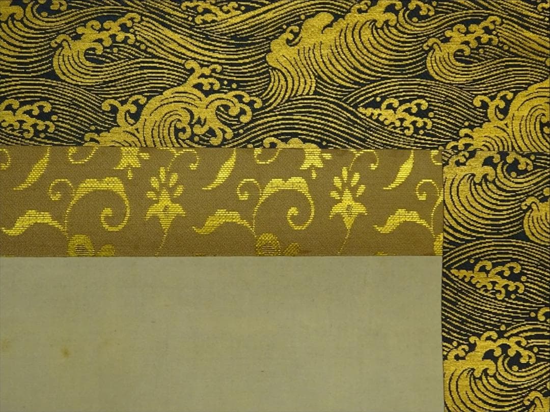 【真作】掛軸 高原雅洲(直巌)『大鳴門真景』絹本 二重箱付 掛け軸 a06016